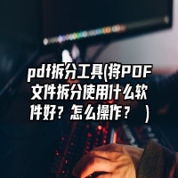 pdf拆分工具(将PDF文件拆分使用什么软件好？怎么操作？ )